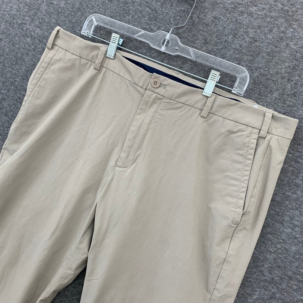 Vineyard VInes On-The-Go Pants Mens 40x30 Performance Golf Light Stretch Tan